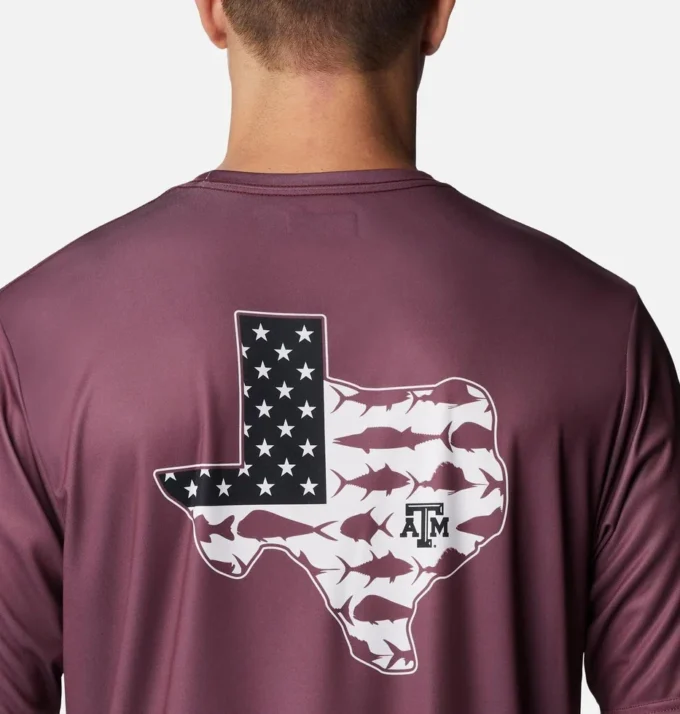 Men Collegiate PFG Terminal Tackle™ Short Sleeve Shirt – Texas A&M Men Collegiate PFG Terminal Tackle™ Short Sleeve Shirt – Texas A&M
