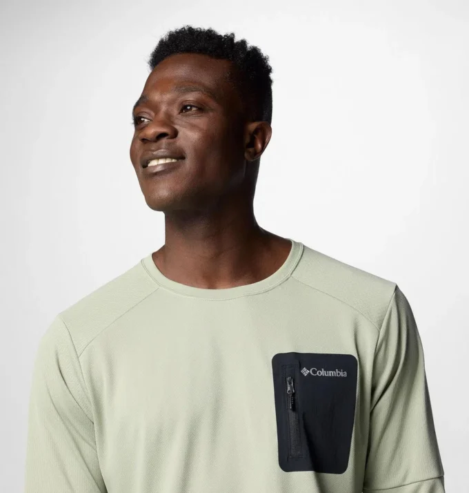 Men Columbia Tech™ Knit Long Sleeve Crew Men Columbia Tech™ Knit Long Sleeve Crew