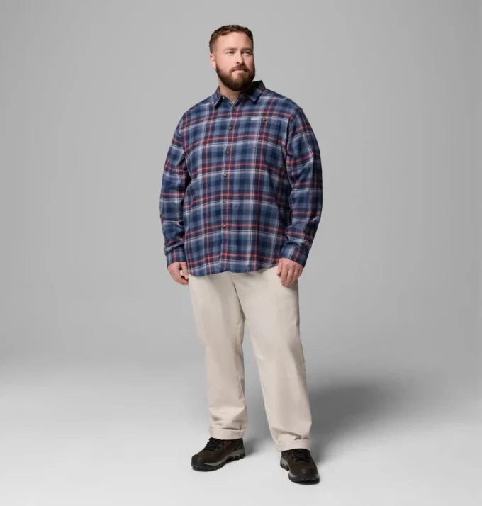 Men Cornell Woods™ Flannel Long Sleeve Shirt – Big