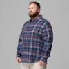 Men Cornell Woods™ Flannel Long Sleeve Shirt – Big
