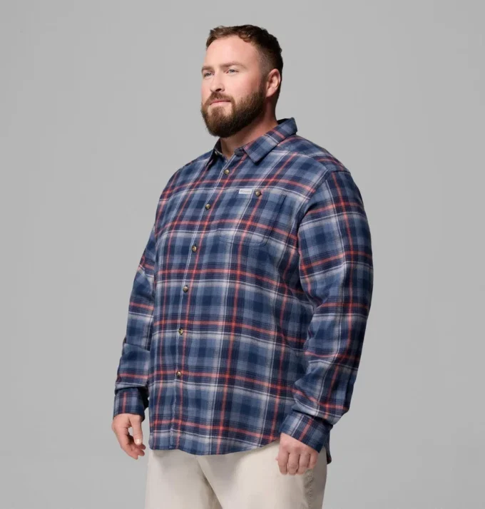 Men Cornell Woods™ Flannel Long Sleeve Shirt – Big