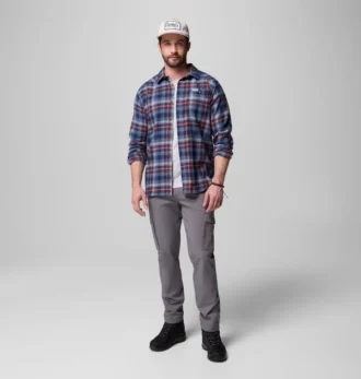Men Cornell Woods™ Flannel Long Sleeve Shirt – Tall