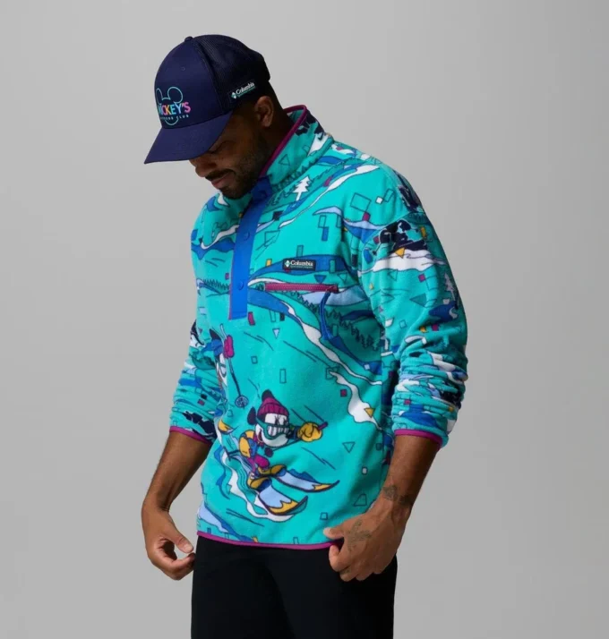 Men CSC x Disney Half Snap Fleece