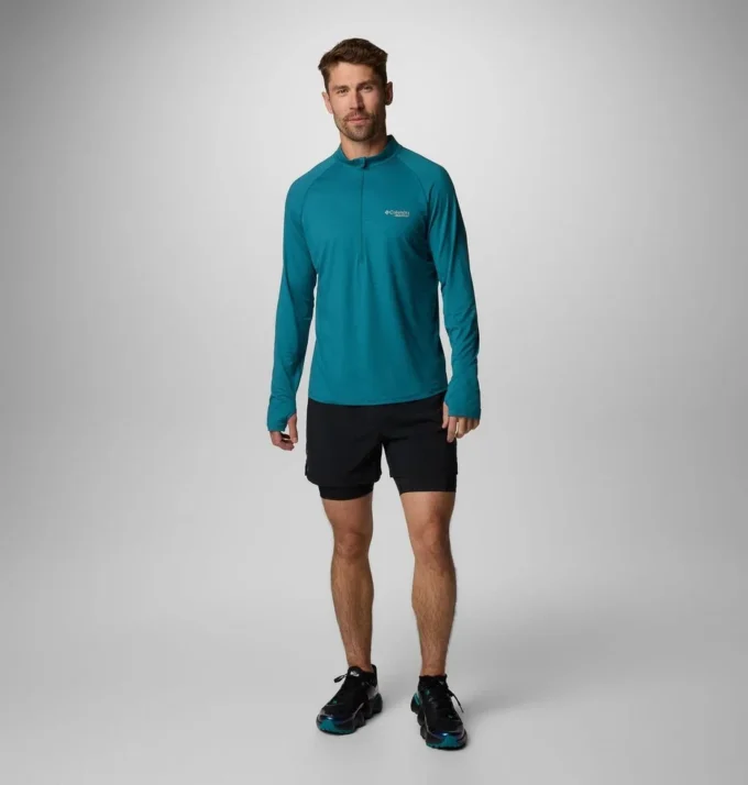 Men Endless Trail™ Half Zip Mesh Long Sleeve Shirt Men Endless Trail™ Half Zip Mesh Long Sleeve Shirt