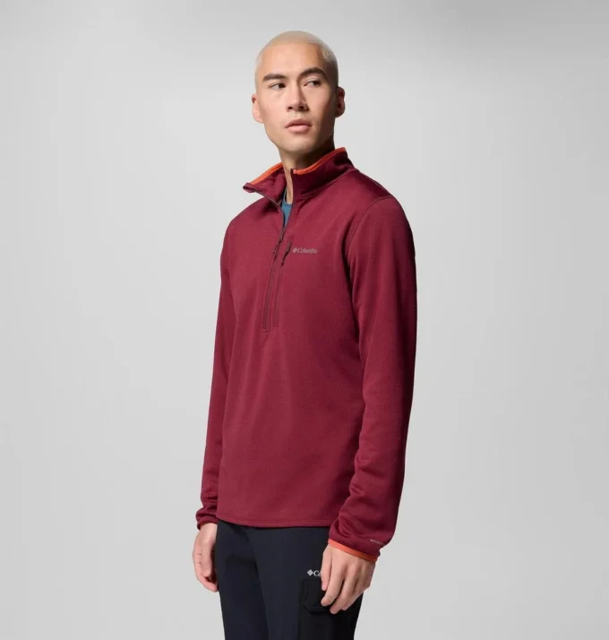 Men Essential Hike™ Grid Fleece Half Zip Pullover