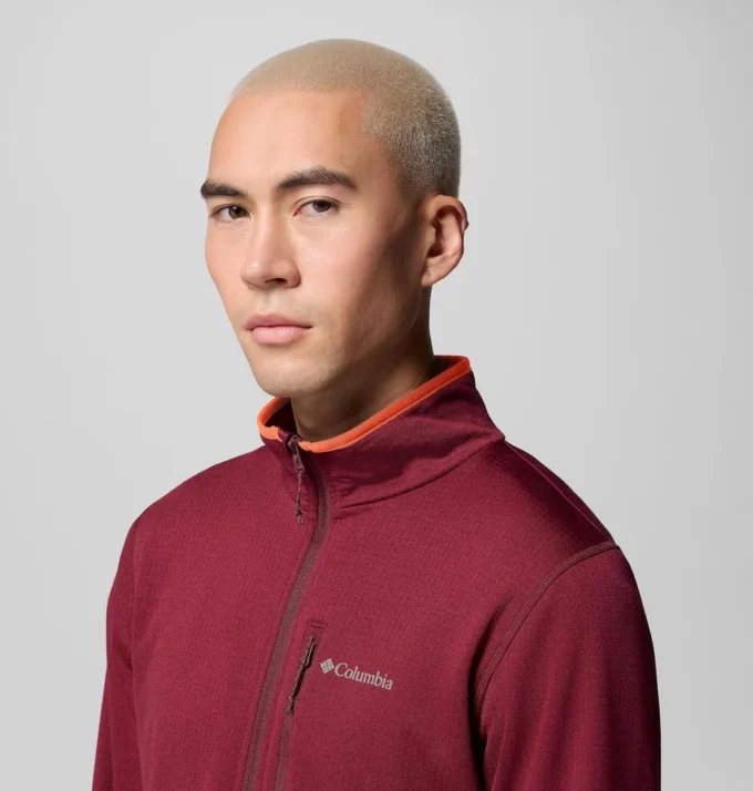 Men Essential Hike™ Grid Fleece Half Zip Pullover