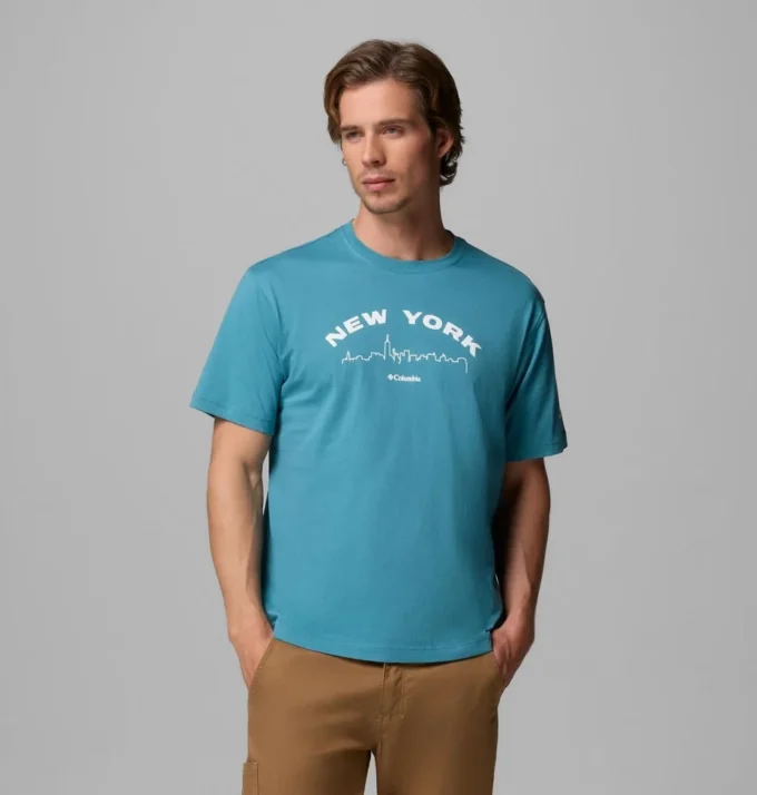 Men Gilded NY CSC Short Sleeve T-Shirt