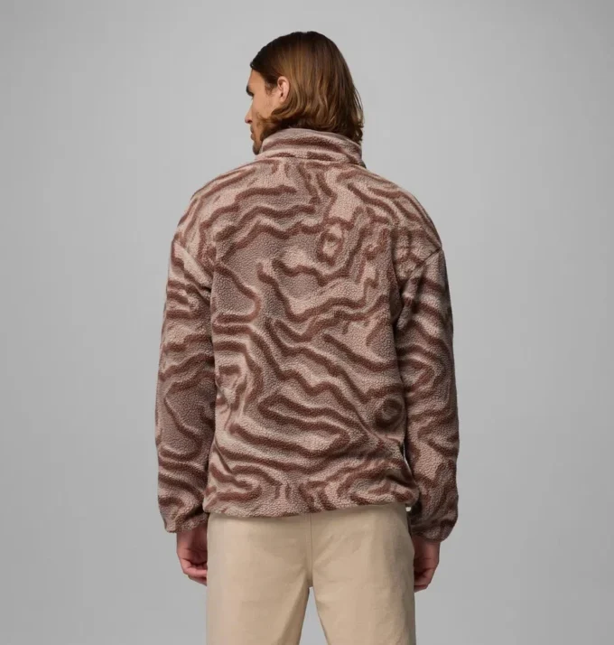 Men Helvetia™ II Printed Half Snap Printed Fleece Pullover