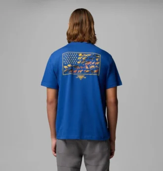 Men Marques Flag Br PHG Short Sleeve T-Shirt