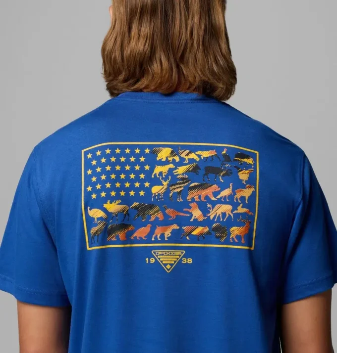 Men Marques Flag Br PHG Short Sleeve T-Shirt