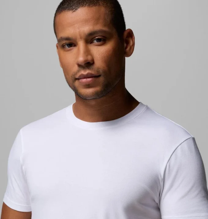Men Performance Cotton Stretch Crew – 3 pack