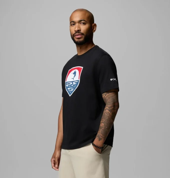 Men PFG™ Silver Bank Americana Marlin T-Shirt