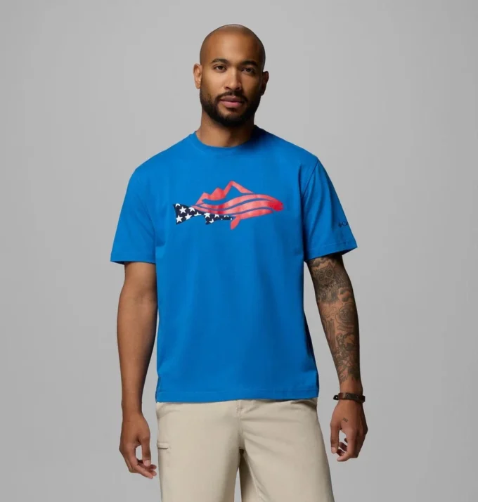Men PFG™ Silver Bank Trout Mountain T-Shirt