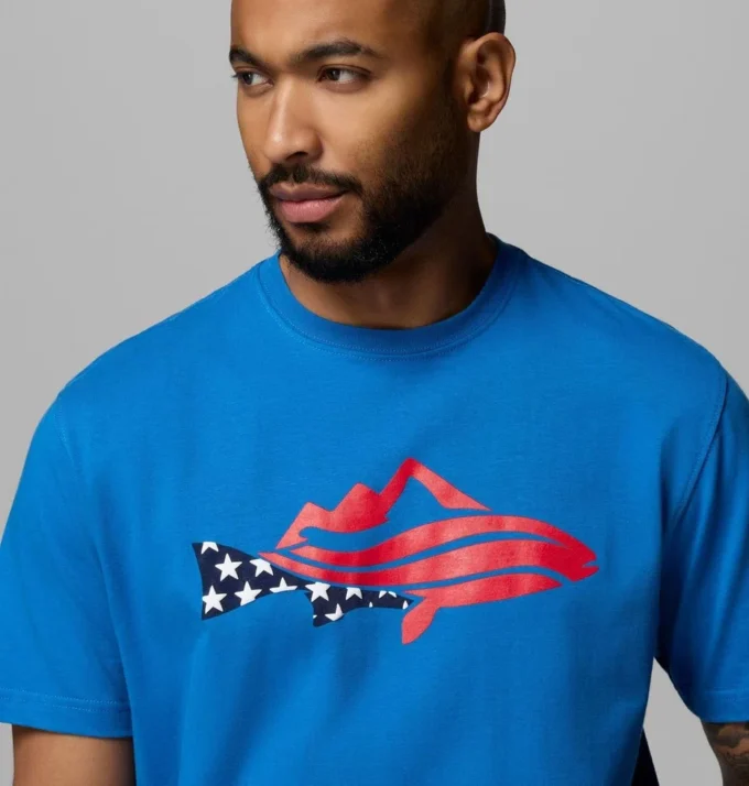 Men PFG™ Silver Bank Trout Mountain T-Shirt