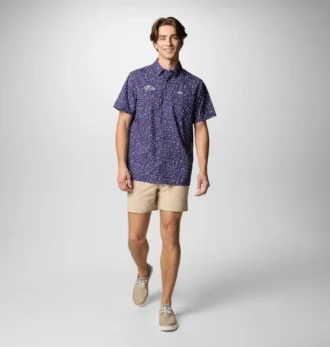 Men PFG Super Slack Tide™ Short Sleeve Shirt – Baltimore Ravens Men PFG Super Slack Tide™ Short Sleeve Shirt – Baltimore Ravens