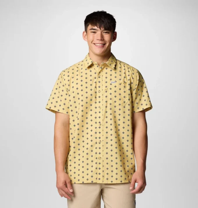 Men PFG Super Slack Tide™ Short Sleeve Shirt – New Orleans Saints Men PFG Super Slack Tide™ Short Sleeve Shirt – New Orleans Saints