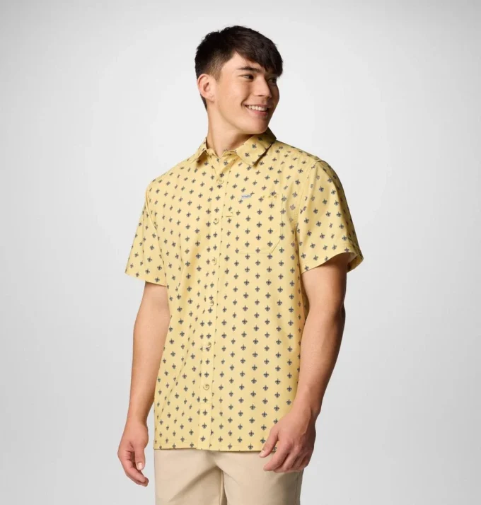 Men PFG Super Slack Tide™ Short Sleeve Shirt – New Orleans Saints Men PFG Super Slack Tide™ Short Sleeve Shirt – New Orleans Saints