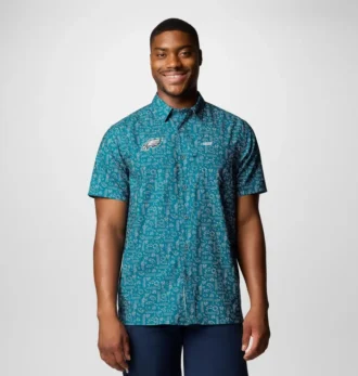 Men PFG Super Slack Tide™ Short Sleeve Shirt – Philadelphia Eagles Men PFG Super Slack Tide™ Short Sleeve Shirt – Philadelphia Eagles