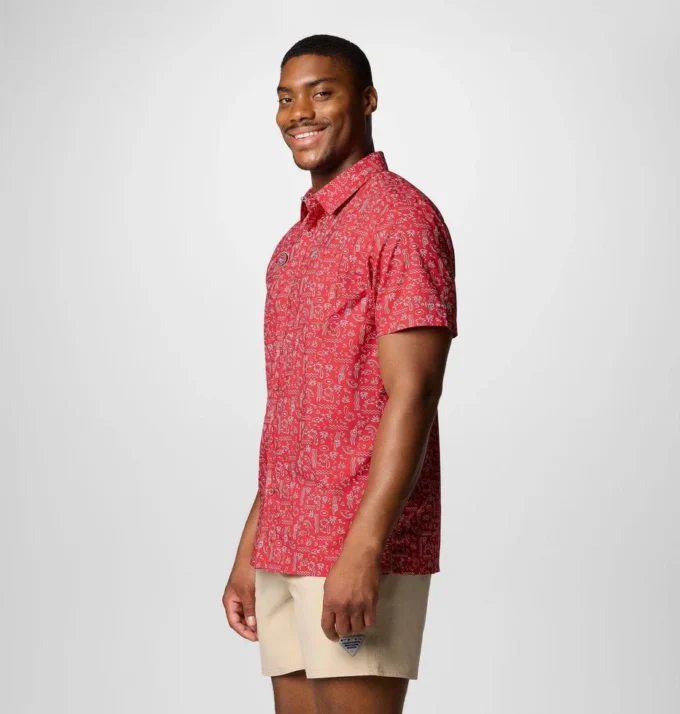 Men PFG Super Slack Tide™ Short Sleeve Shirt – San Francisco 49ers Men PFG Super Slack Tide™ Short Sleeve Shirt – San Francisco 49ers