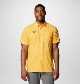 Men PFG Super Slack Tide™ Short Sleeve Shirt – Washington Commanders Men PFG Super Slack Tide™ Short Sleeve Shirt – Washington Commanders