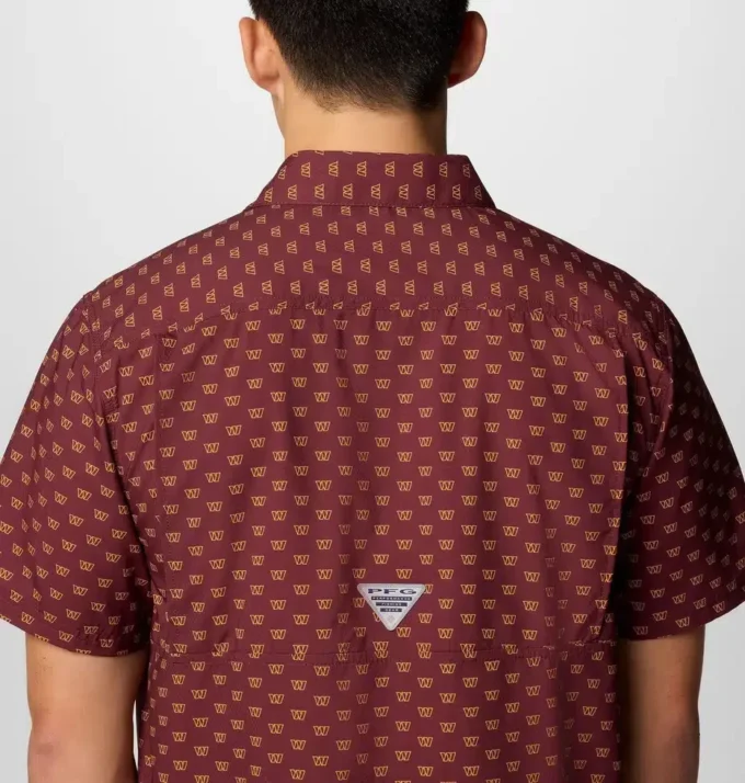 Men PFG Super Slack Tide™ Short Sleeve Shirt – Washington Commanders Men PFG Super Slack Tide™ Short Sleeve Shirt – Washington Commanders