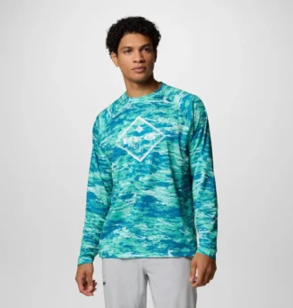 Men PFG Super Solar Stream™ Graphic Long Sleeve Shirt