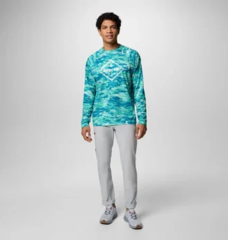 Men PFG Super Solar Stream™ Graphic Long Sleeve Shirt
