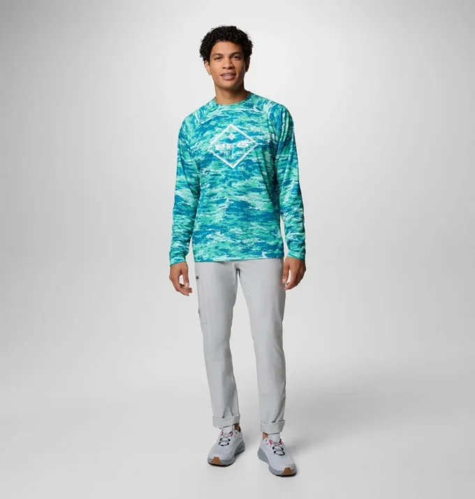 Men PFG Super Solar Stream™ Graphic Long Sleeve Shirt