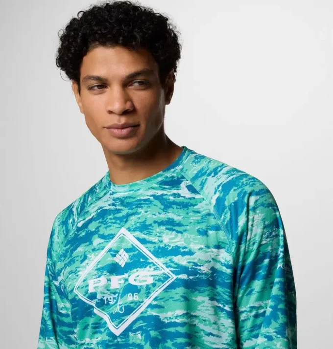 Men PFG Super Solar Stream™ Graphic Long Sleeve Shirt