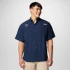 Men PFG Tamiami™ Colorblocked Short Sleeve Shirt – Houston Texans Men PFG Tamiami™ Colorblocked Short Sleeve Shirt – Houston Texans