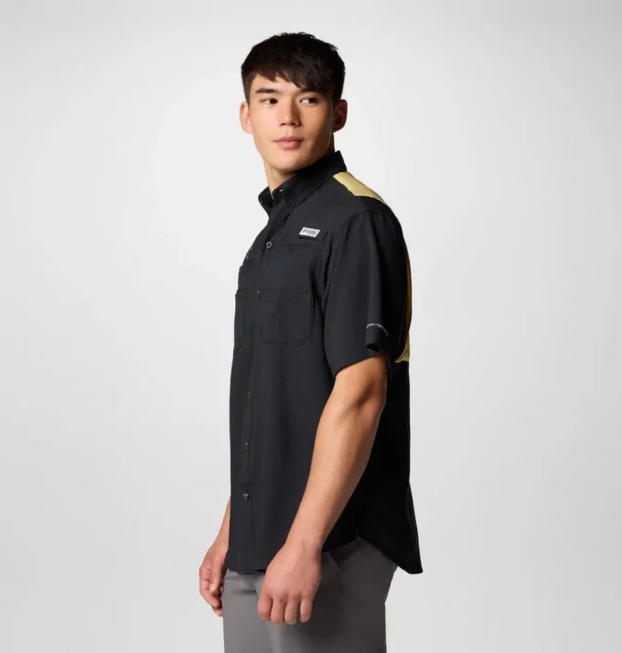 Men PFG Tamiami™ Colorblocked Short Sleeve Shirt – New Orleans Saints Men PFG Tamiami™ Colorblocked Short Sleeve Shirt – New Orleans Saints