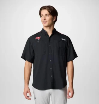 Men PFG Tamiami™ Colorblocked Short Sleeve Shirt – Tampa Bay Buccaneers