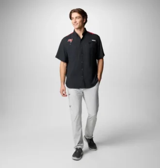 Men PFG Tamiami™ Colorblocked Short Sleeve Shirt – Tampa Bay Buccaneers