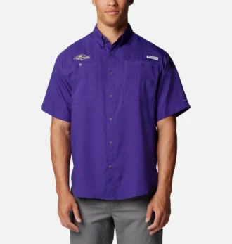 Men PFG Tamiami™ Short Sleeve Shirt – Baltimore Ravens