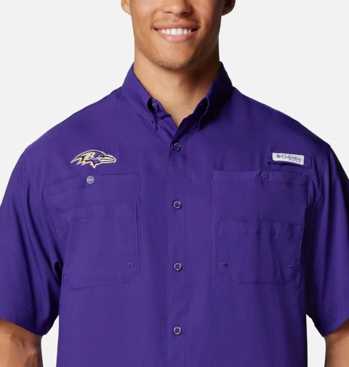 Men PFG Tamiami™ Short Sleeve Shirt – Baltimore Ravens