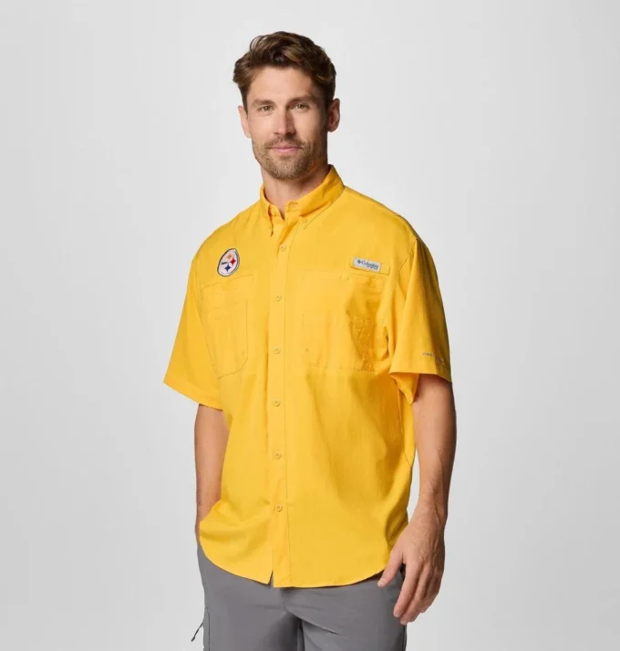 Men PFG Tamiami™ Short Sleeve Shirt – Pittsburgh Steelers Men PFG Tamiami™ Short Sleeve Shirt – Pittsburgh Steelers