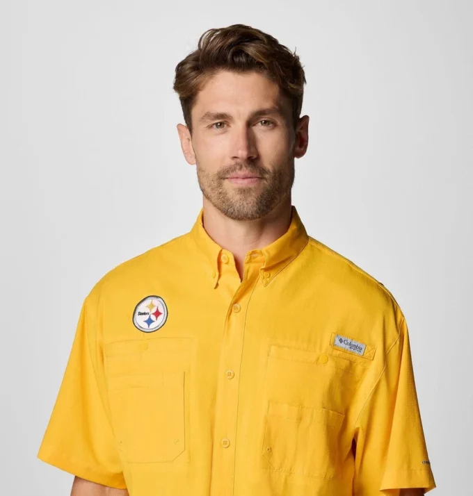 Men PFG Tamiami™ Short Sleeve Shirt – Pittsburgh Steelers Men PFG Tamiami™ Short Sleeve Shirt – Pittsburgh Steelers