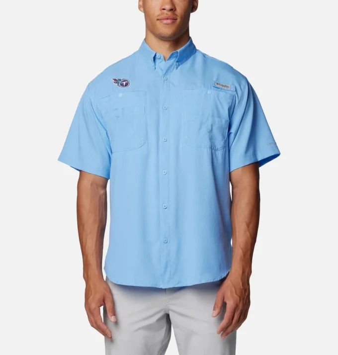 Men PFG Tamiami™ Short Sleeve Shirt – Tennessee Titans Men PFG Tamiami™ Short Sleeve Shirt – Tennessee Titans