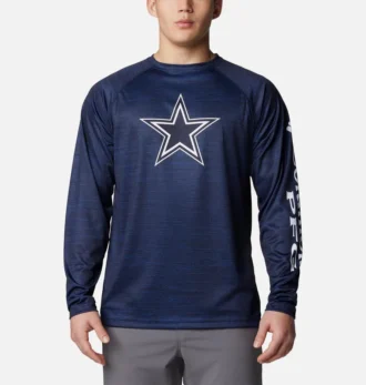Men PFG Terminal Tackle™ Heather Long Sleeve Shirt – Dallas