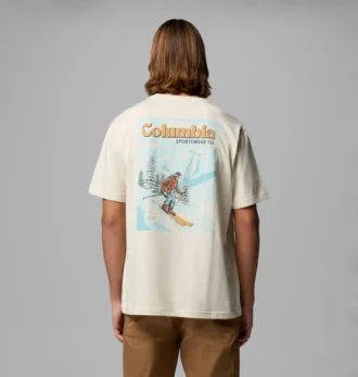 Men Powder Ski CSC Short Sleeve T-Shirt