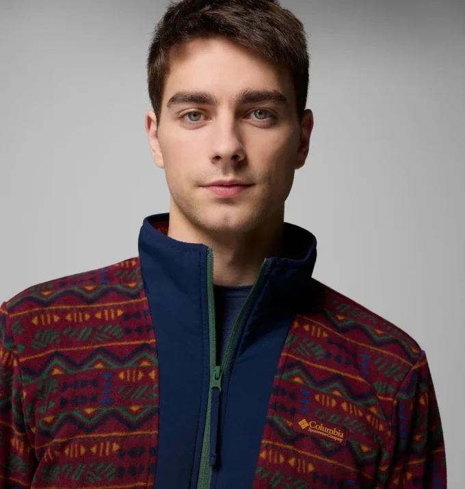 Men Sequoia Grove™ Printed Full Zip – Tall