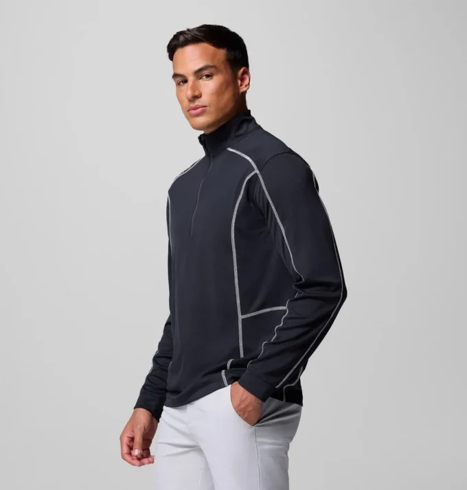 Men Shotgun Quarter Zip Golf Pullover Men Shotgun Quarter Zip Golf Pullover