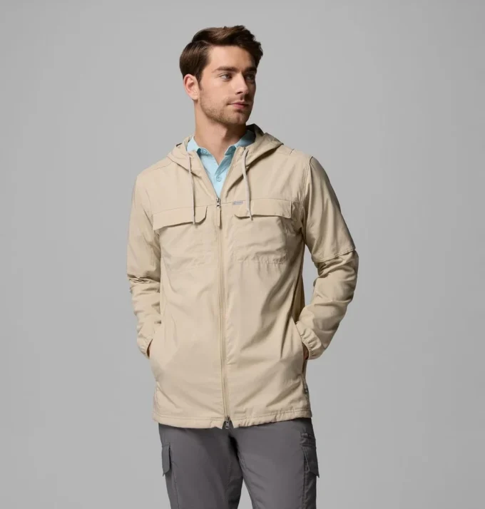 Men Skien Valley™ Hooded Long Sleeve Shirt Men Skien Valley™ Hooded Long Sleeve Shirt