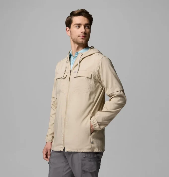 Men Skien Valley™ Hooded Long Sleeve Shirt Men Skien Valley™ Hooded Long Sleeve Shirt