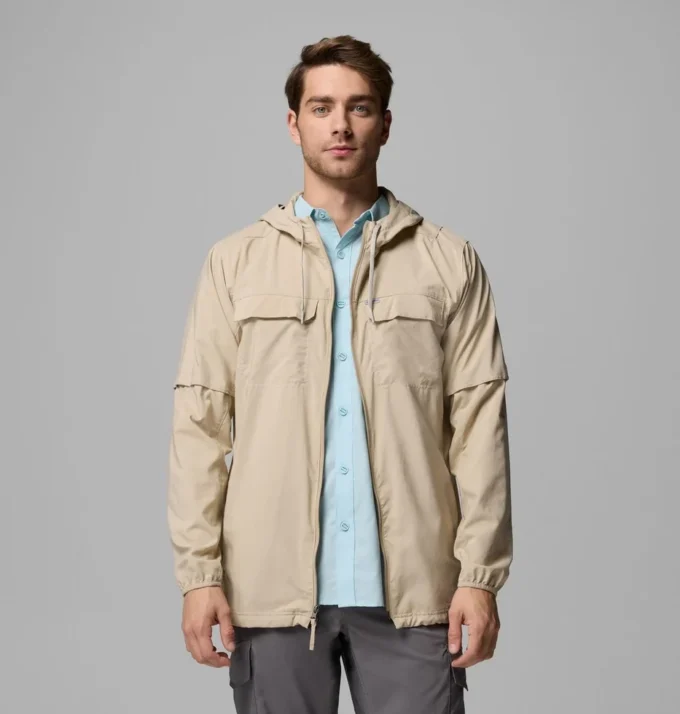 Men Skien Valley™ Hooded Long Sleeve Shirt Men Skien Valley™ Hooded Long Sleeve Shirt