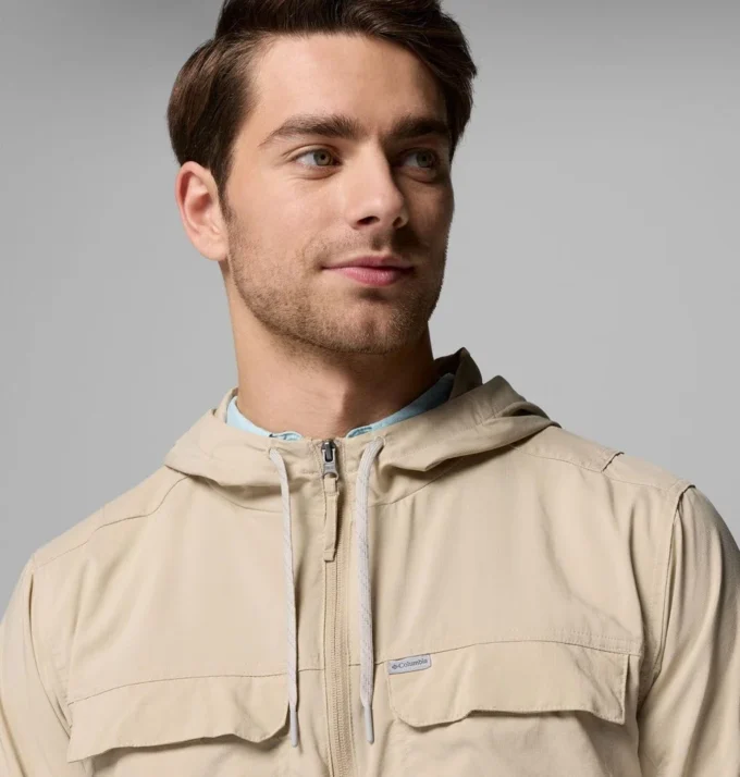 Men Skien Valley™ Hooded Long Sleeve Shirt Men Skien Valley™ Hooded Long Sleeve Shirt