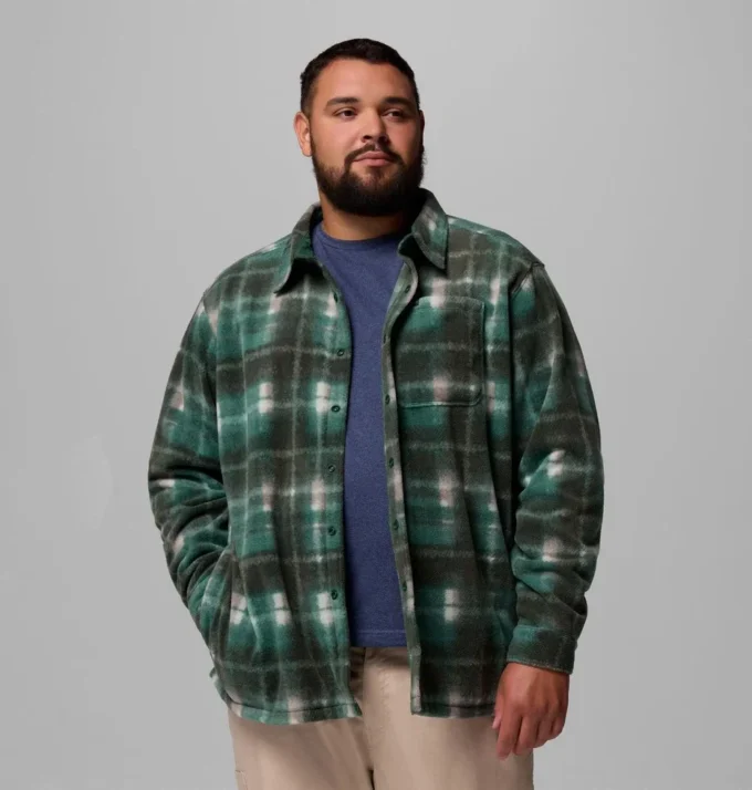 Men Steens Mountain™ Printed Fleece Shirt Jacket II – Big