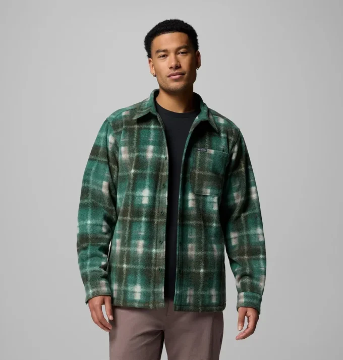 Men Steens Mountain™ Printed Fleece Shirt Jacket II – Tall