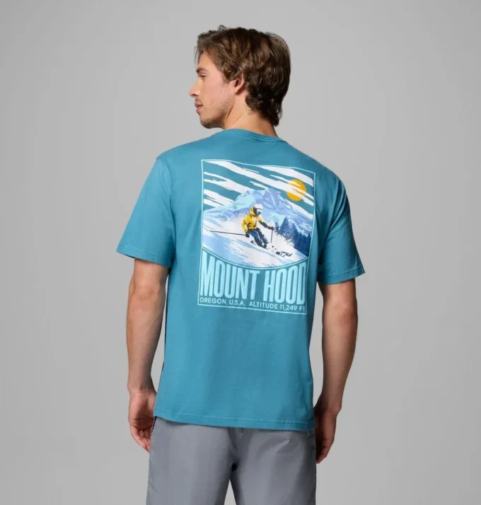 Men Steep Mt Hood OR CSC Short Sleeve T-Shirt