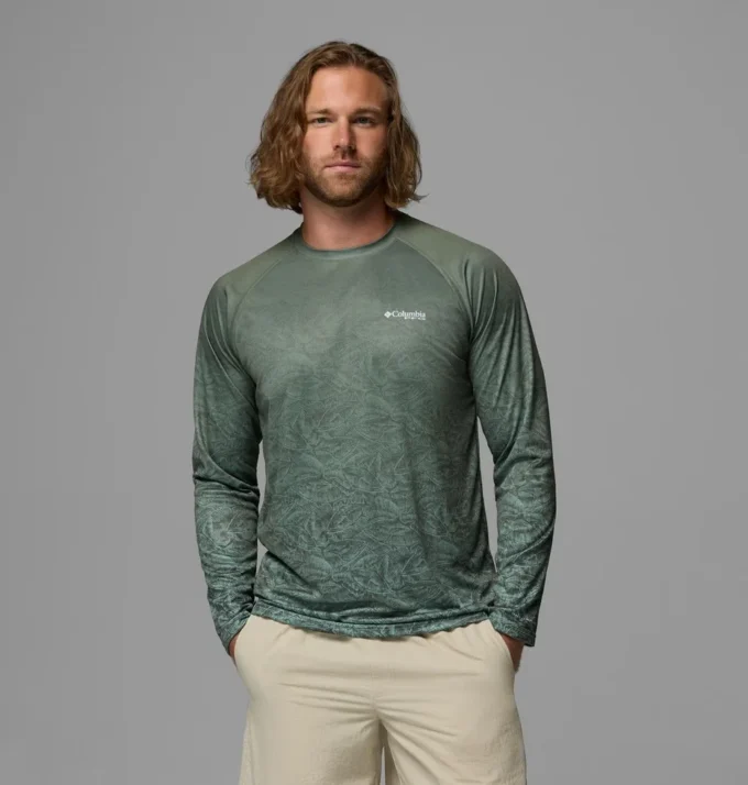 Men Super Terminal Tackle PFG™ Border Circle Long Sleeve Shirt